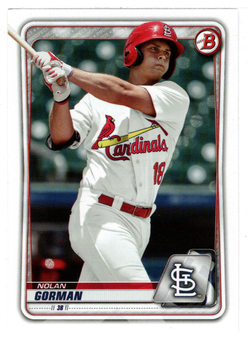 Nolan Gorman - St. Louis Cardinals (MLB Baseball Card) 2020 Bowman Prospects # BP-66 Mint