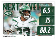 Jamal Adams - New York Jets - Next Level Stats (NFL Football Card) 2020 Panini Score # NLS-JA Mint