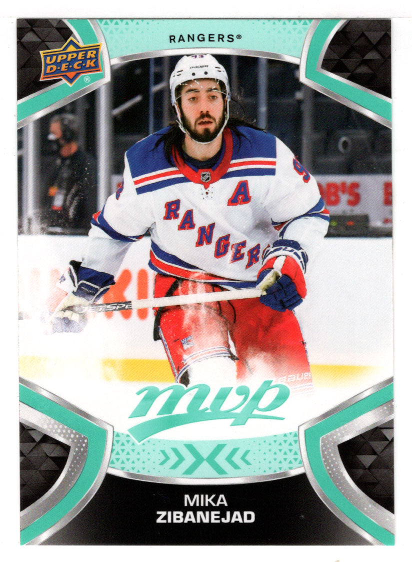 Mika Zibanejad - New York Rangers (NHL Hockey Card) 2021-22 Upper Deck MVP # 93 Mint