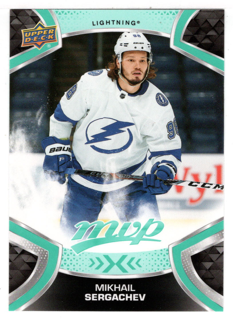 Mikhail Sergachev - Tampa Bay Lightning (NHL Hockey Card) 2021-22 Upper Deck MVP # 150 Mint