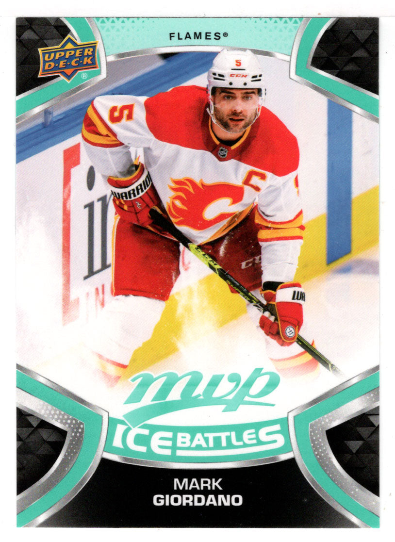 Mark Giordano - Calgary Flames (NHL Hockey Card) 2021-22 Upper Deck MVP Ice Battles # IB-5 Mint