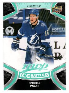 Ondrej Palat - Tampa Bay Lightning (NHL Hockey Card) 2021-22 Upper Deck MVP Ice Battles # IB-59 Mint