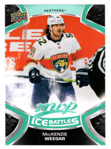 MacKenzie Weegar - Florida Panthers (NHL Hockey Card) 2021-22 Upper Deck MVP Ice Battles # IB-104 Mint