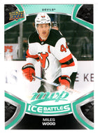 Miles Wood - New Jersey Devils (NHL Hockey Card) 2021-22 Upper Deck MVP Ice Battles # IB-154 Mint