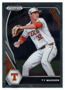 Ty Madden - Texas Longhorns (MLB - NCAA Baseball Card) 2021 Panini Prizm Draft Picks # 32 Mint