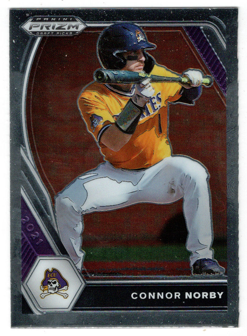 Connor Norby - East Carolina Pirates (MLB - NCAA Baseball Card) 2021 Panini Prizm Draft Picks # 41 Mint