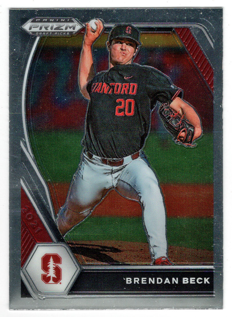 Brendan Beck - Stanford Cardinal (MLB - NCAA Baseball Card) 2021 Panini Prizm Draft Picks # 55 Mint