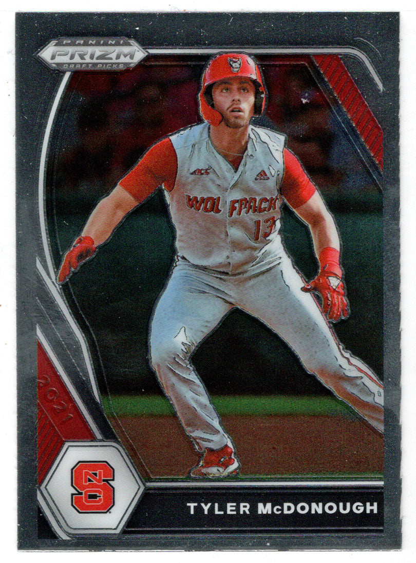 Tyler McDonough - NC State Wolfpack (MLB - NCAA Baseball Card) 2021 Panini Prizm Draft Picks # 75 Mint