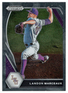 Landon Marceaux - LSU Tigers (MLB - NCAA Baseball Card) 2021 Panini Prizm Draft Picks # 80 Mint