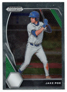 Jake Fox - Lakeland Christian School (MLB - NCAA Baseball Card) 2021 Panini Prizm Draft Picks # 95 Mint