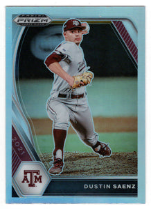 Dustin Saenz - Texas A&M Aggies (MLB - NCAA Baseball Card) 2021 Panini Prizm Draft Picks # 112 Mint