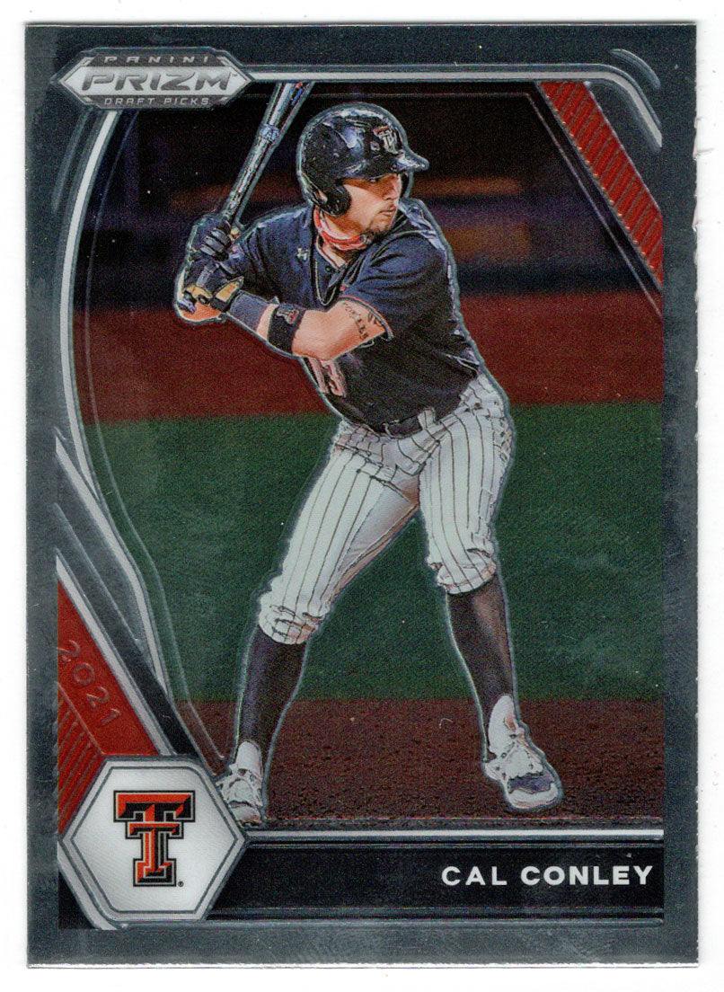 Cal Conley - Texas Tech Red Raiders (MLB - NCAA Baseball Card) 2021 Panini Prizm Draft Picks # 126 Mint