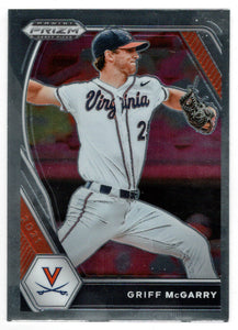 Griff McGarry - Virginia Cavaliers (MLB - NCAA Baseball Card) 2021 Panini Prizm Draft Picks # 145 Mint