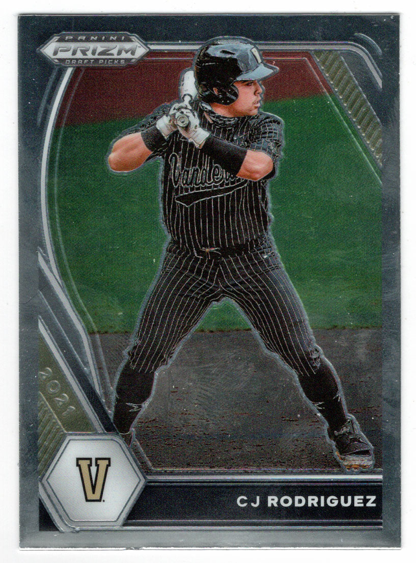 CJ Rodriguez - Vanderbilt Commodores (MLB - NCAA Baseball Card) 2021 Panini Prizm Draft Picks # 158 Mint