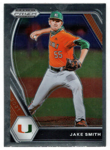 Jake Smith - Miami Hurricanes (MLB - NCAA Baseball Card) 2021 Panini Prizm Draft Picks # 171 Mint