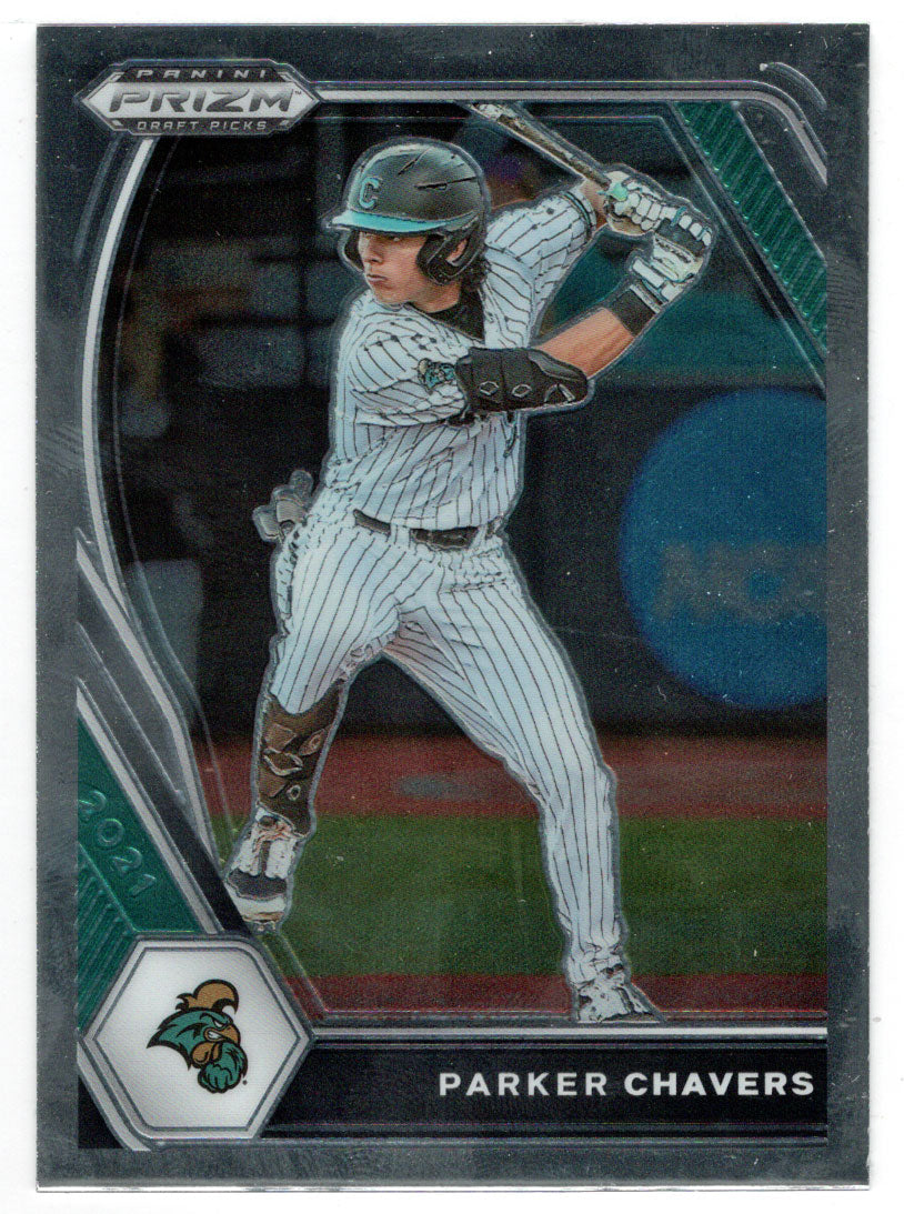 Parker Chavers - Coastal Carolina Chanticleers (MLB - NCAA Baseball Card) 2021 Panini Prizm Draft Picks # 196 Mint