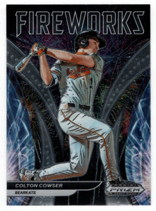 Colton Cowser - Sam Houston State Bearkats - Fireworks (MLB - NCAA Baseball Card) 2021 Panini Prizm Draft Picks # F-CC Mint