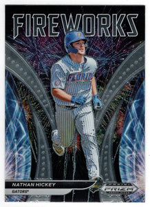 Nathan Hickey - Florida Gators - Fireworks (MLB - NCAA Baseball Card) 2021 Panini Prizm Draft Picks # F-NH Mint