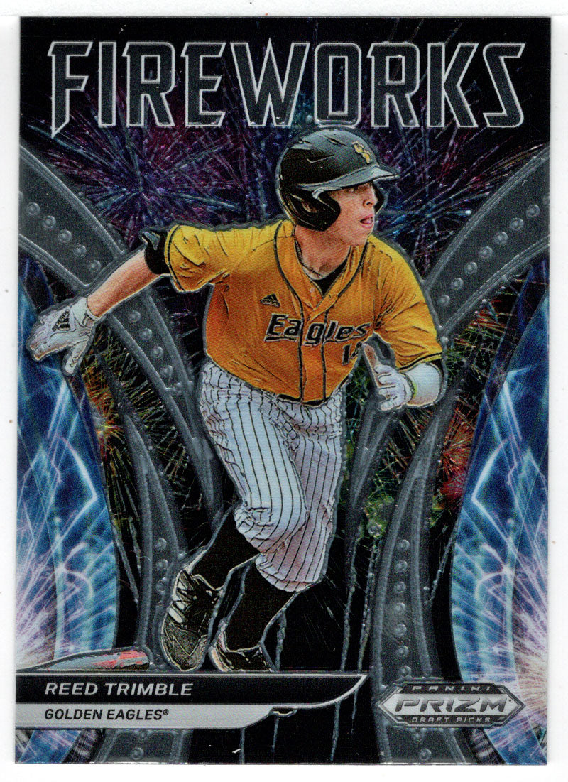 Reed Trimble - Southern Mississippi Golden Eagles - Fireworks (MLB - NCAA Baseball Card) 2021 Panini Prizm Draft Picks # F-RT Mint