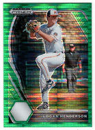 Logan Henderson - McLennan Community College Highlanders - Green Pulsar (MLB - NCAA Baseball Card) 2021 Panini Prizm Draft Picks # 116 Mint