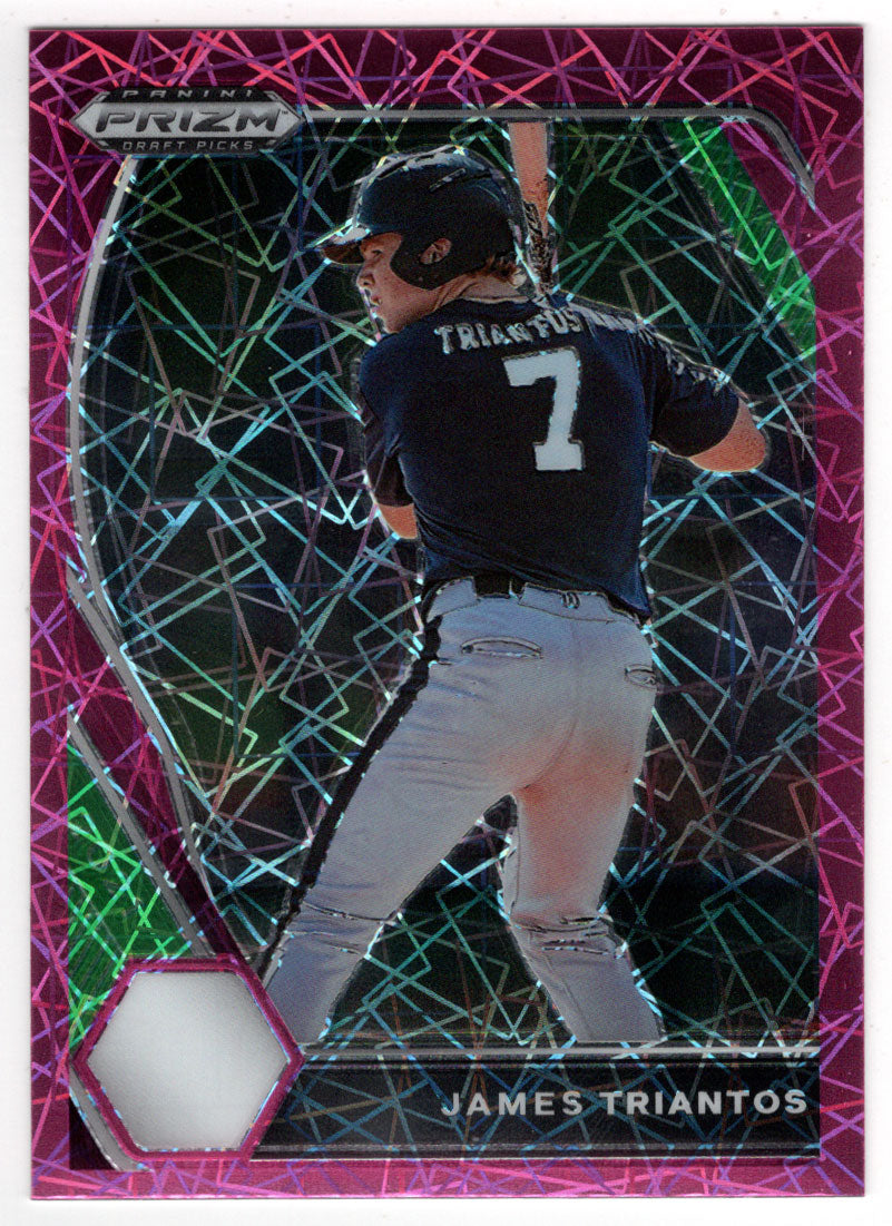 James Triantos - Madison High School VA - Pink Velocity (MLB - NCAA Baseball Card) 2021 Panini Prizm Draft Picks # 56 Mint