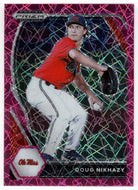 Doug Nikhazy - Ole Miss Rebels - Pink Velocity (MLB - NCAA Baseball Card) 2021 Panini Prizm Draft Picks # 58 Mint