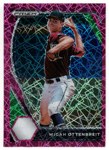 Micah Ottenbreit - Trenton High School Trojans - Pink Velocity (MLB - NCAA Baseball Card) 2021 Panini Prizm Draft Picks # 114 Mint