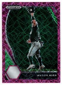 Mason Auer - San Jacinto-North Gators - Pink Velocity (MLB - NCAA Baseball Card) 2021 Panini Prizm Draft Picks # 161 Mint