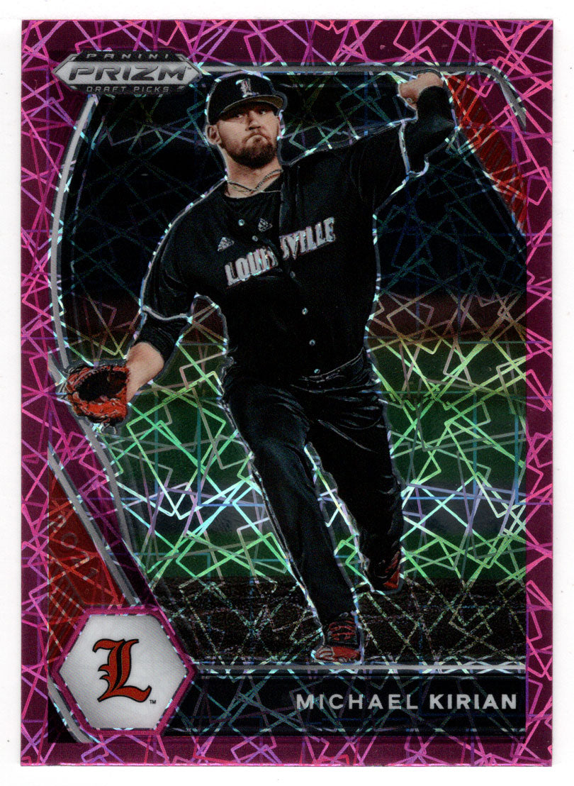 Michael Kirian - Louisville Cardinals - Pink Velocity (MLB - NCAA Baseball Card) 2021 Panini Prizm Draft Picks # 173 Mint