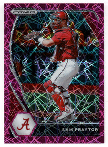 Sam Praytor - Alabama Crimson Tide - Pink Velocity (MLB - NCAA Baseball Card) 2021 Panini Prizm Draft Picks # 179 Mint