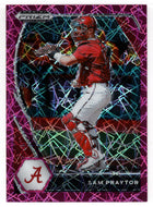 Sam Praytor - Alabama Crimson Tide - Pink Velocity (MLB - NCAA Baseball Card) 2021 Panini Prizm Draft Picks # 179 Mint