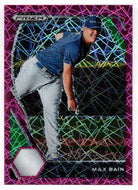 Max Bain - Northwood Timberwolves - Pink Velocity (MLB - NCAA Baseball Card) 2021 Panini Prizm Draft Picks # 210 Mint