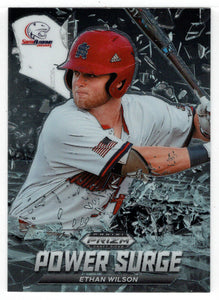 Ethan Wilson - South Alabama Jaguars - Power Surge (MLB - NCAA Baseball Card) 2021 Panini Prizm Draft Picks # PS-EW Mint