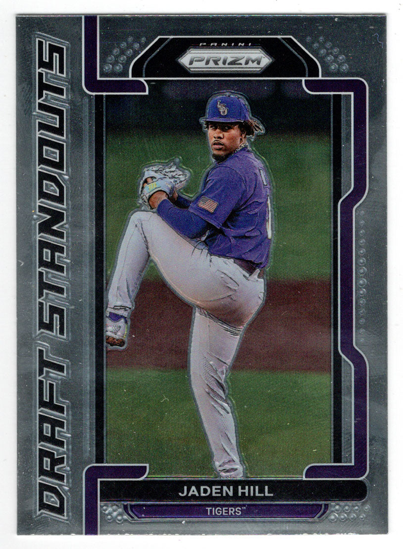 Jaden Hill - LSU Tigers - Draft Standouts (MLB - NCAA Baseball Card) 2021 Panini Prizm Draft Picks # DS-JH Mint