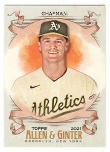 Matt Chapman - Oakland Athletics (MLB Baseball Card) 2021 Topps Allen and Ginter # 56 Mint