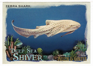 Zebra Shark (MLB Baseball Card) 2021 Topps Allen and Ginter Deep Sea Shiver # DSS-14 Mint