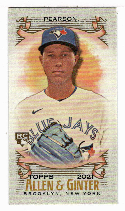 Nate Pearson - Toronto Blue Jays (MLB Baseball Card) 2021 Topps Allen and Ginter MINI - A&G Back # 113 Mint