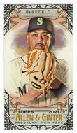 Justus Sheffield - Seattle Mariners (MLB Baseball Card) 2021 Topps Allen and Ginter MINI - Black Border # 252 Mint