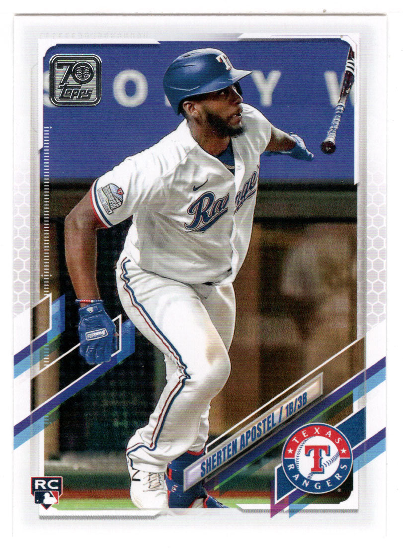 Sherten Apostel RC - Texas Rangers (MLB Baseball Card) 2021 Topps # 358 Mint