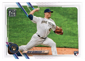 Drew Rasmussen RC - Milwaukee Brewers (MLB Baseball Card) 2021 Topps # 377 Mint