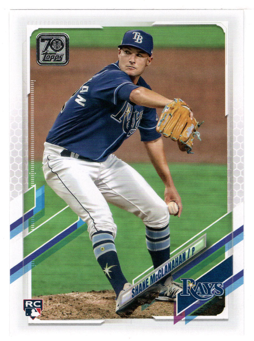 Shane McClanahan RC - Tampa Bay Rays (MLB Baseball Card) 2021 Topps # 408 Mint