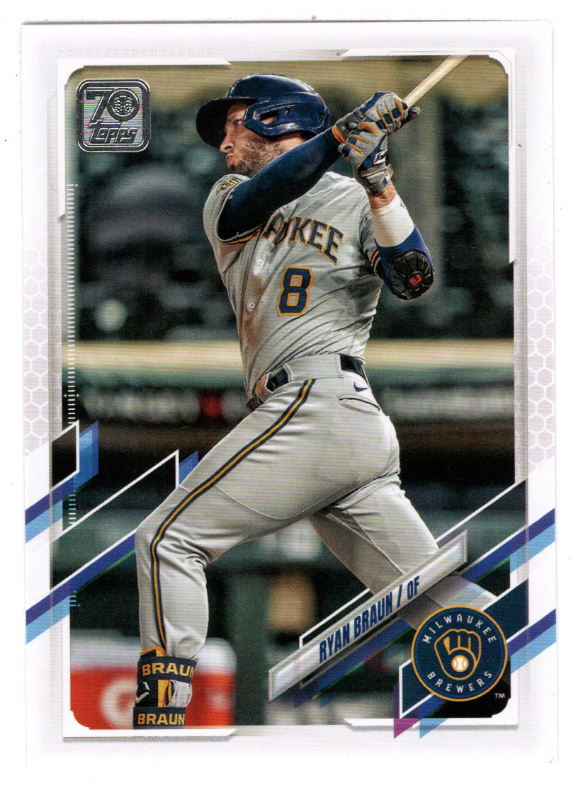 Ryan Braun - Milwaukee Brewers (MLB Baseball Card) 2021 Topps # 497 Mint