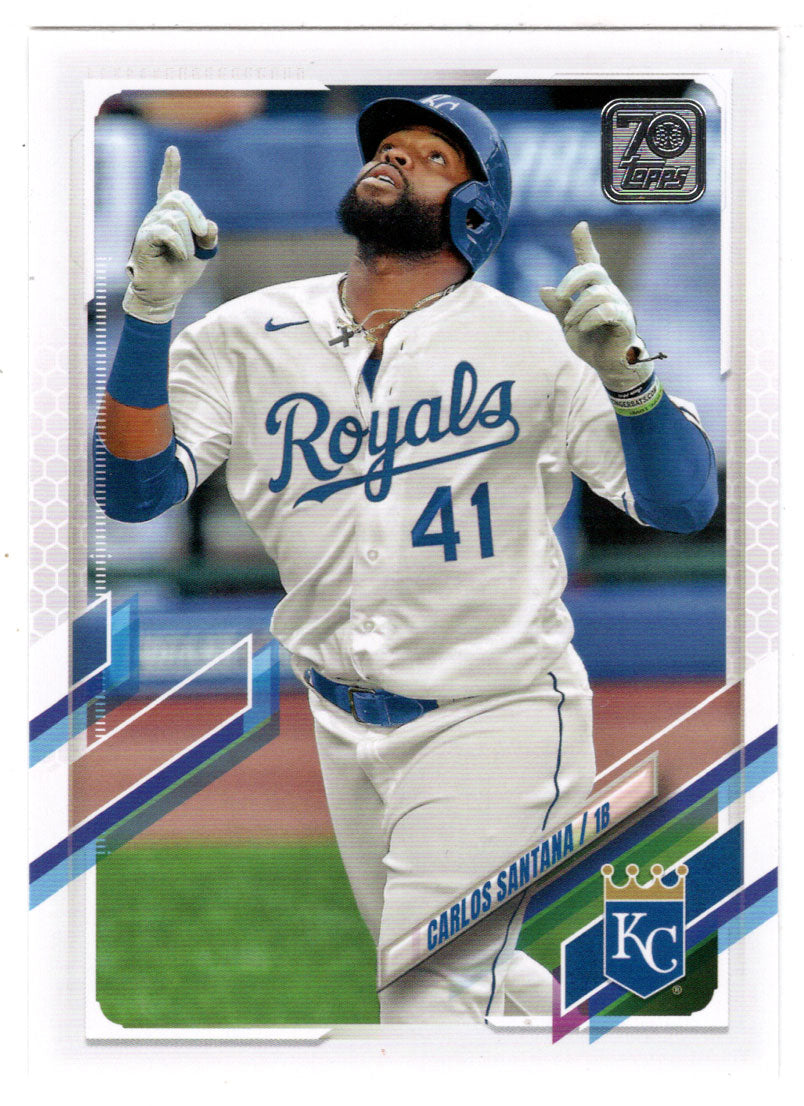 Carlos Santana - Kansas City Royals (MLB Baseball Card) 2021 Topps # 513 Mint