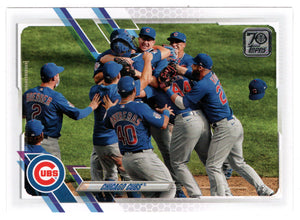 Chicago Cubs Team Stats (MLB Baseball Card) 2021 Topps # 529 Mint