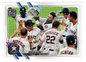 Houston Astros Team Stats (MLB Baseball Card) 2021 Topps # 545 Mint