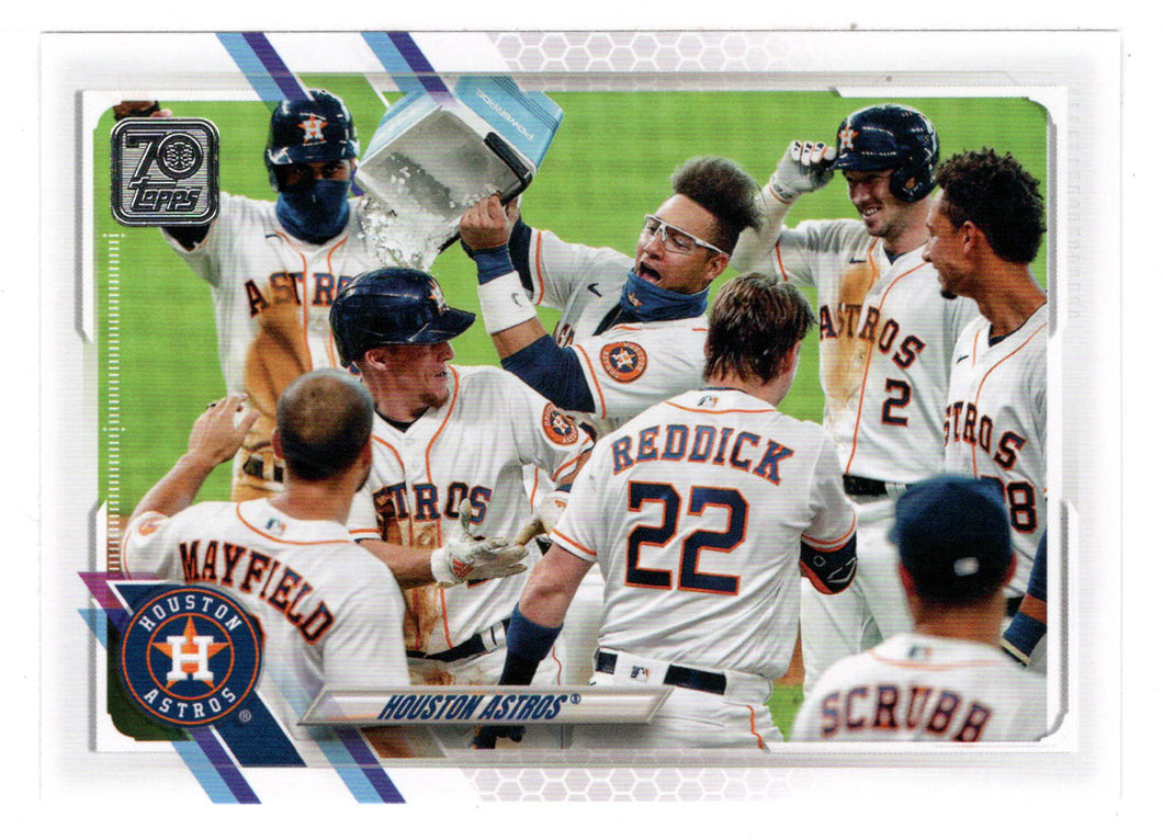 Houston Astros Team Stats (MLB Baseball Card) 2021 Topps # 545 Mint
