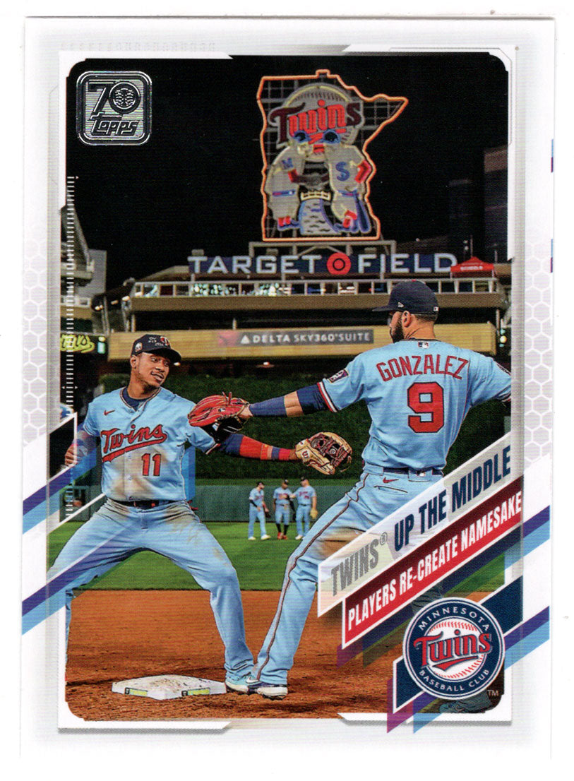 Marwin Gonzalez - Jorge Polanco - Minnesota Twins (MLB Baseball Card) 2021 Topps # 553 Mint