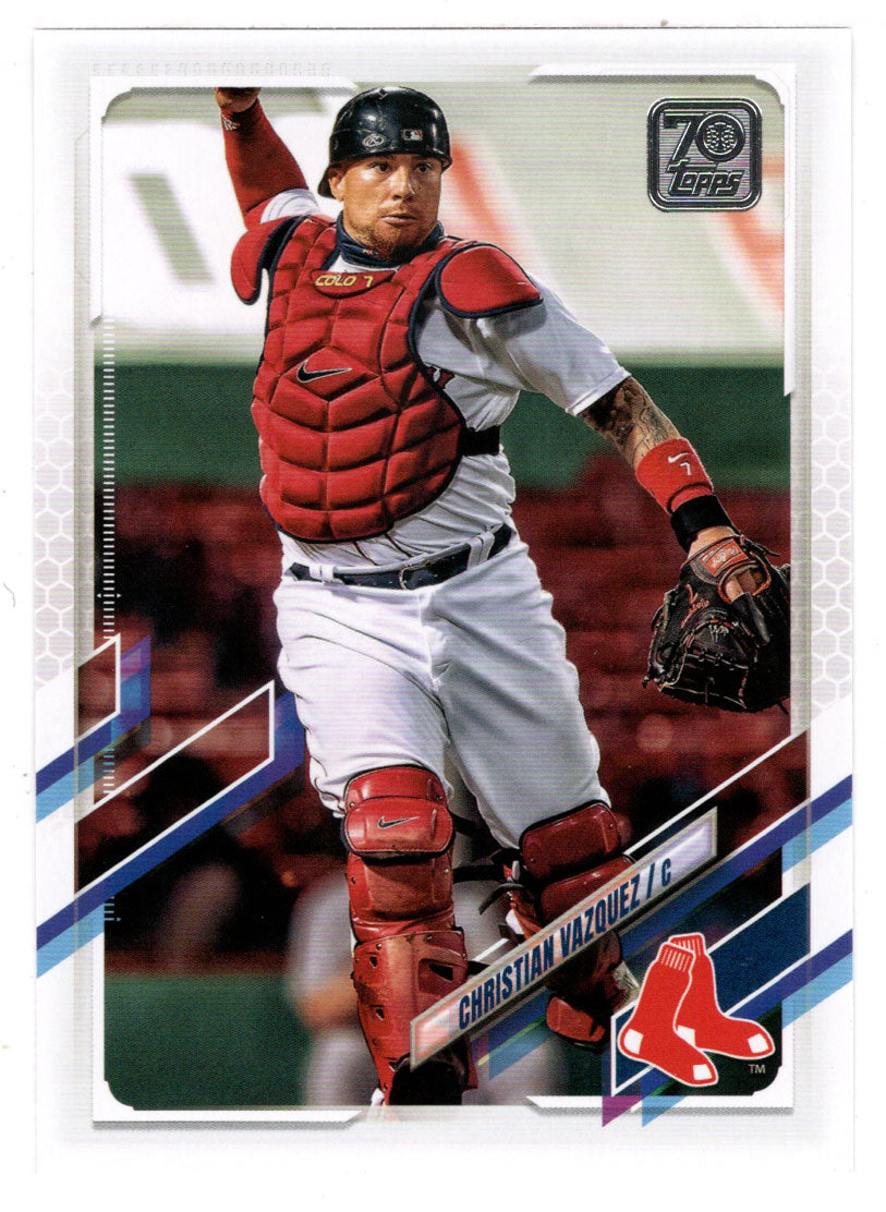 Christian Vazquez - Boston Red Sox (MLB Baseball Card) 2021 Topps # 557 Mint