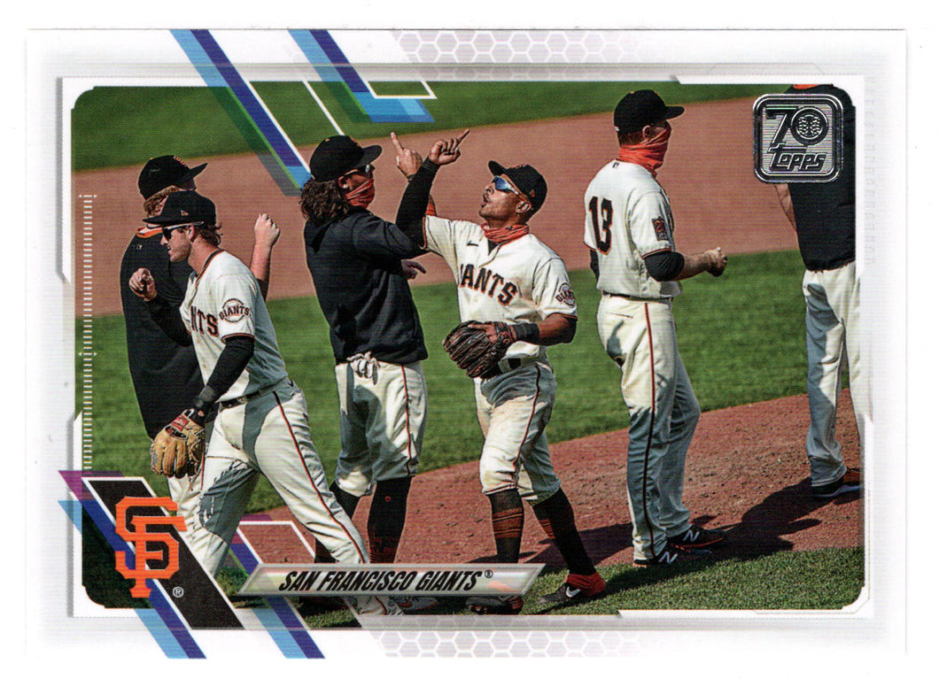 San Francisco Giants Team Stats (MLB Baseball Card) 2021 Topps # 603 Mint