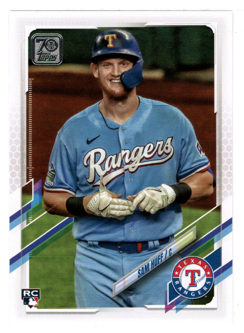 Sam Huff RC - Texas Rangers (MLB Baseball Card) 2021 Topps # 654 Mint